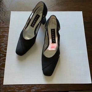 Allure Black Chunky Heels